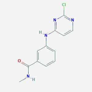 molecular formula C12H11ClN4O B8629092 3-(2-chloropyrimidin-4-ylamino)-N-methylbenzamide 