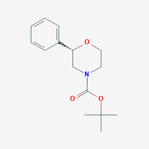 molecular formula C15H21NO3 B8629095 (S)-Tert-Butyl 2-phenylmorpholine-4-carboxylate 