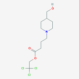 2,2,2-Trichloroethyl 4-[4-(hydroxymethyl)piperidin-1-yl]butanoate