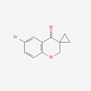 molecular formula C11H9BrO2 B8629130 6-bromo-4H-spiro[chromene-3,1'-cyclopropan]-4-one 