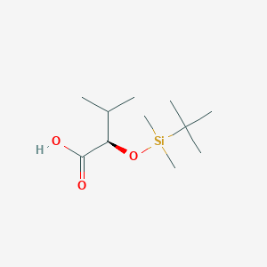 molecular formula C11H24O3Si B8629149 (R)-2-(tert-butyldimethylsilyloxy)-3-methylbutanoic acid 