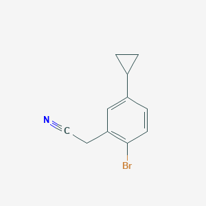 2-Bromo-5-cyclopropylphenylacetonitrile