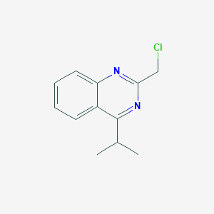 molecular formula C12H13ClN2 B8629169 2-Chloromethyl-4-isopropyl-quinazoline 