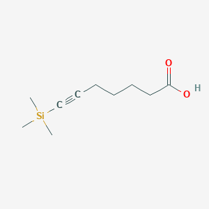 molecular formula C10H18O2Si B8629175 7-(Trimethylsilyl)hept-6-ynoic acid 