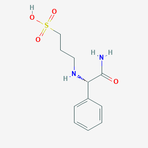 3-{[(1S)-2-Amino-2-oxo-1-phenylethyl]amino}propane-1-sulfonic acid
