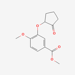 Methyl 4-methoxy-3-[(2-oxocyclopentyl)oxy]benzoate