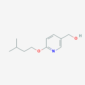 molecular formula C11H17NO2 B8629279 [6-(3-Methyl-butoxy)-pyridin-3-yl]-methanol 