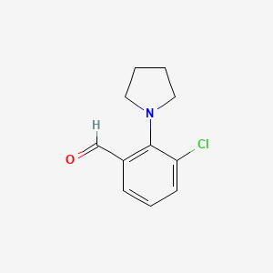 3-Chloro-2-(pyrrolidin-1-yl)benzaldehyde