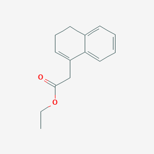 molecular formula C14H16O2 B8629320 1-Naphthaleneacetic acid, 3,4-dihydro-, ethyl ester CAS No. 54125-45-0