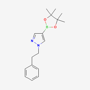 1-(2-phenylethyl)-4-(4,4,5,5-tetramethyl-1,3,2-dioxaborolan-2-yl)-1H-pyrazole