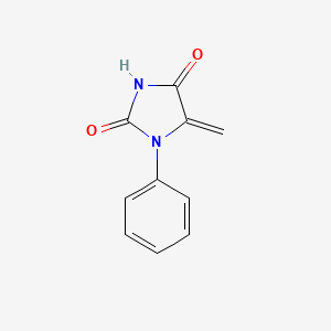 molecular formula C10H8N2O2 B8629339 5-Methylidene-1-phenylimidazolidine-2,4-dione CAS No. 57647-64-0