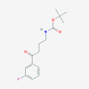 tert-butyl N-[4-(3-fluorophenyl)-4-oxobutyl]carbamate