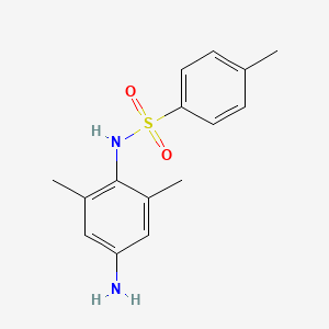 molecular formula C15H18N2O2S B8629349 N-(4-Amino-2,6-dimethyl-phenyl)-4-methyl-benzenesulfonamide 