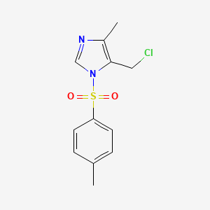 molecular formula C12H13ClN2O2S B8629352 3-Tosyl-4-chloromethyl-5-methyl-imidazole CAS No. 188979-76-2