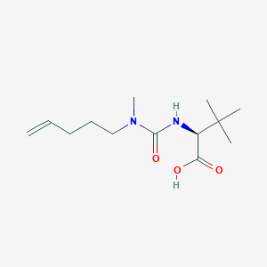 molecular formula C13H24N2O3 B8629358 3-Methyl-N-[methyl(pent-4-en-1-yl)carbamoyl]-L-valine CAS No. 923591-22-4