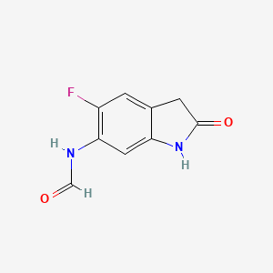 molecular formula C9H7FN2O2 B8629366 N-(5-fluoro-2-oxo-2,3-dihydro-1H-indol-6-yl)-formamide 