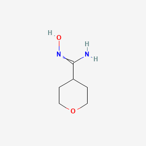 molecular formula C6H12N2O2 B8629389 N-hydroxy-tetrahydro-pyran-4-carboxamidine 