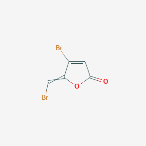 molecular formula C5H2Br2O2 B8629408 4-bromo-5-bromomethylene-2(5H)-furanone 