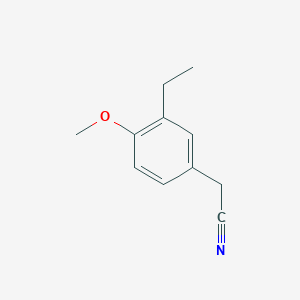 molecular formula C11H13NO B8629418 (3-Ethyl-4-methoxyphenyl)acetonitrile 