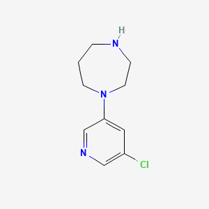 molecular formula C10H14ClN3 B8629440 1-(5-Chloropyridin-3-yl)-1,4-diazepane CAS No. 223796-90-5