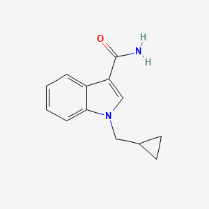 molecular formula C13H14N2O B8629448 1-cyclopropylmethyl-1H-indole-3-carboxamide 