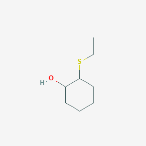 molecular formula C8H16OS B8629454 2-Ethylmercapto cyclohexanol 