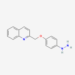 [4-(quinolin-2-ylmethoxy)phenyl]hydrazine