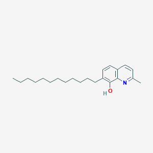 molecular formula C22H33NO B8629502 2-Methyl-7-dodecyl-8-hydroxyquinoline 