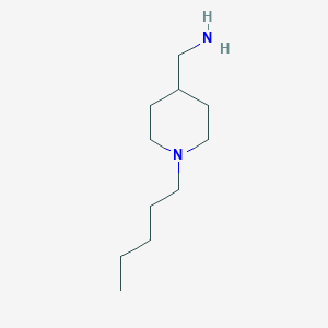 molecular formula C11H24N2 B8629517 4-Aminomethyl-1-pentylpiperidine CAS No. 258345-25-4