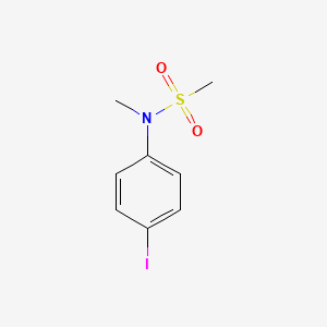 molecular formula C8H10INO2S B8629522 N-(4-Iodophenyl)-N-methylmethanesulphonamide CAS No. 110965-10-1