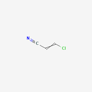 molecular formula C3H2ClN B8629560 beta-Chloroacrylonitrile CAS No. 871-29-4