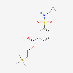 molecular formula C15H23NO4SSi B8629583 2-(Trimethylsilyl)ethyl 3-(cyclopropylsulfamoyl)benzoate 