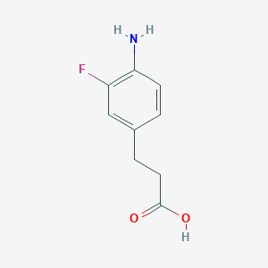 molecular formula C9H10FNO2 B8629637 3-Fluoro-4-aminohydrocinnamic acid CAS No. 73792-49-1