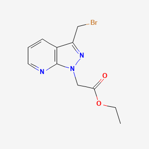 B8629653 Ethyl [3-(bromomethyl)-1H-pyrazolo[3,4-b]pyridin-1-yl]acetate CAS No. 918484-93-2