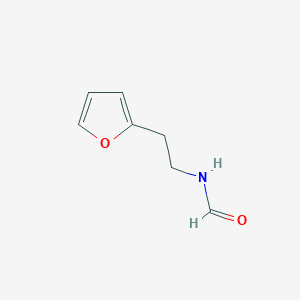 molecular formula C7H9NO2 B8629720 2-(N-Formyl-2-amino-ethyl)-furan 