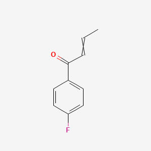 molecular formula C10H9FO B8629805 1-(4-Fluorophenyl)but-2-en-1-one CAS No. 28122-15-8