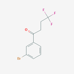 molecular formula C10H8BrF3O B8629819 1-Butanone, 1-(3-bromophenyl)-4,4,4-trifluoro- 