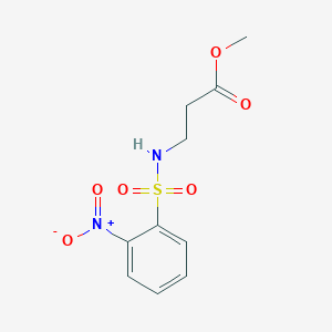 molecular formula C10H12N2O6S B8629834 Methyl 3-(2-nitrobenzenesulfonamido)propanoate 