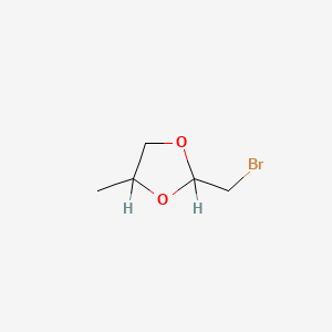 molecular formula C5H9BrO2 B8629848 cis-2-Bromomethyl-4-methyl-1,3-dioxolane CAS No. 26563-78-0
