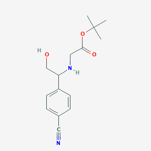 Tert-butyl 2-(1-(4-cyanophenyl)-2-hydroxyethylamino)acetate