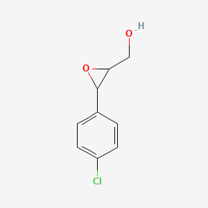 molecular formula C9H9ClO2 B8629894 [3-(4-Chlorophenyl)oxiran-2-yl]methanol 