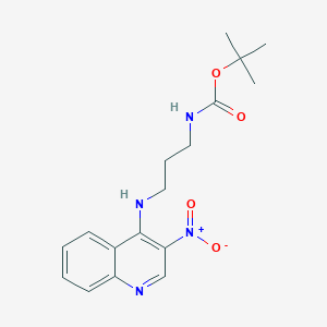 Tert-butyl 3-[(3-nitroquinolin-4-yl)amino]propylcarbamate