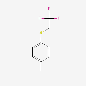 molecular formula C9H9F3S B8629949 Benzene, 1-methyl-4-[(2,2,2-trifluoroethyl)thio]- CAS No. 62158-92-3