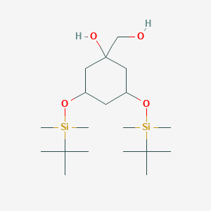 (3S,5S)-3,5-Bis[[(1,1-dimethylethyl)dimethylsilyl]oxy]-1-hydroxy-cyclohexanemethanol