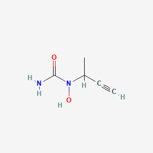 molecular formula C5H8N2O2 B8629989 N-hydroxy-N-(butyn-2-yl)urea 
