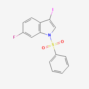 6-fluoro-3-iodo-1-(phenylsulfonyl)-1H-indole