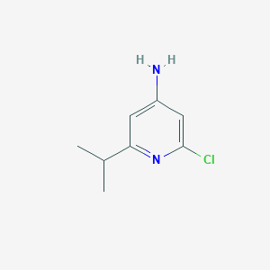 molecular formula C8H11ClN2 B8630035 2-Chloro-6-isopropyl-pyridin-4-ylamine 