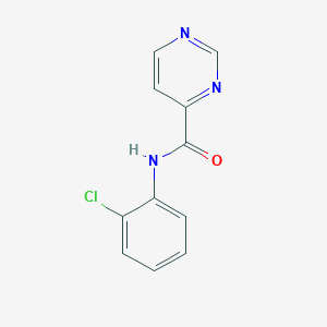 molecular formula C11H8ClN3O B8630044 N-(2-chlorophenyl)pyrimidine-4-carboxamide CAS No. 1312904-06-5