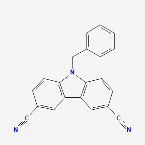 molecular formula C21H13N3 B8630070 9-Benzyl-3,6-dicyanocarbazole CAS No. 65768-90-3