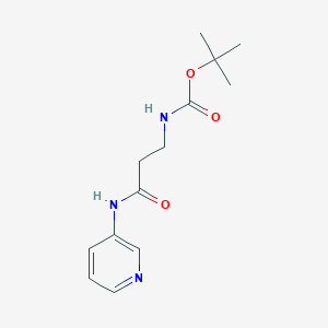 molecular formula C13H19N3O3 B8630079 tert-butyl N-{2-[(pyridin-3-yl)carbamoyl]ethyl}carbamate 